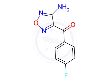 Chemical structure of (4-Amino-1,2,5-oxadiazol-3-yl)(4-fluorophenyl)methanone