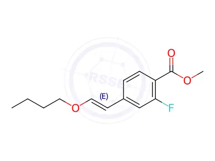 Chemical structure of Methyl 4-(2-Butoxyethenyl)-2-fluoro-benzoate