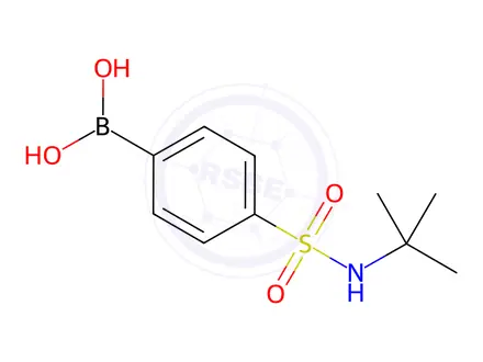 Chemical structure of (4-(n-(Tert-butyl)sulfamoyl)phenyl)boronic acid