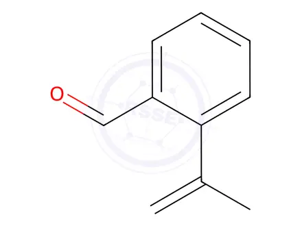 Chemical structure of Benzaldehyde, 2-(1-methylethenyl)-(9CI)