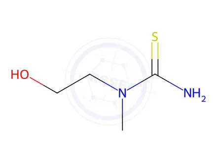 Chemical structure of Thiourea, N-(2-hydroxyethyl)-N-methyl-(9CI)