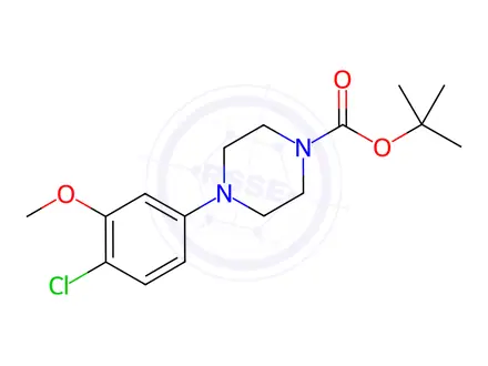 Chemical structure of tert-Butyl 4-(4-chloro-3-methoxyphenyl)piperazine-1-carboxylate