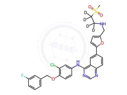 Chemical structure of Lapatinib D4