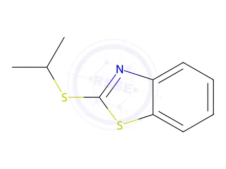 Chemical structure of Benzothiazole, 2-[(1-methylethyl)thio]-(9CI)