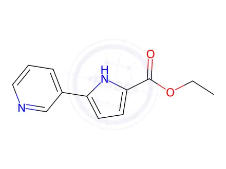 Chemical structure of Ethyl 5-(3-pyridinyl)-1H-pyrrole-2-carboxylate