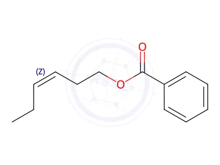 Chemical structure of cis-3-Hexen-1-yl Benzoate