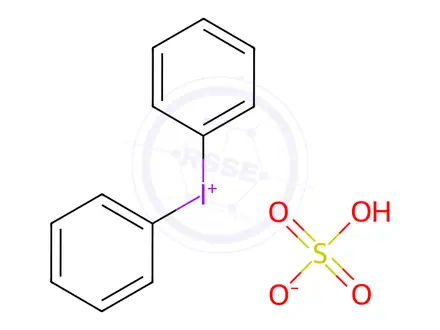 Chemical structure of Diphenyliodonium hydrogen sulfate
