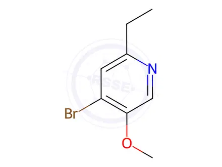 Chemical structure of 4-Bromo-2-ethyl-5-methoxypyridine