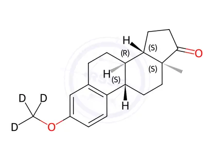 Chemical structure of 3-O-Methyl Estrone-d3