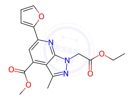 Chemical structure of methyl 1-(2-ethoxy-2-oxoethyl)-6-(2-furyl)-3-methyl-1H-pyrazolo[3,4-b]pyridine-4-carboxylate