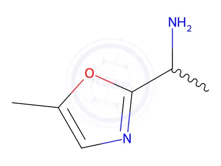 Chemical structure of 1-(5-Methyl-1,3-oxazol-2-yl)ethan-1-amine