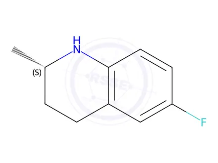Chemical structure of (S)-6-Fluoro-2-methyl-1,2,3,4-tetrahydroquinoline