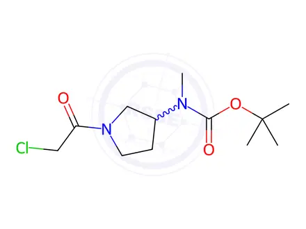 Chemical structure of tert-Butyl (1-(2-chloroacetyl)pyrrolidin-3-yl)(methyl)carbamate