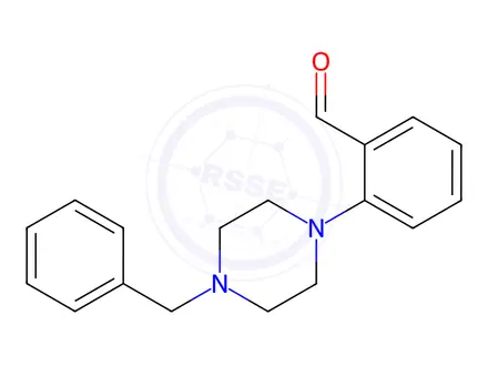 Chemical structure of 2-(4-Benzylpiperazin-1-yl)benzaldehyde dihydrochloride