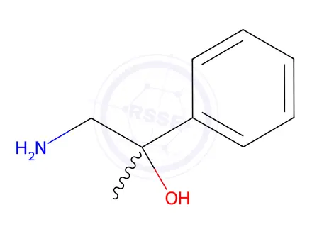 Chemical structure of 1-Amino-2-phenylpropan-2-ol