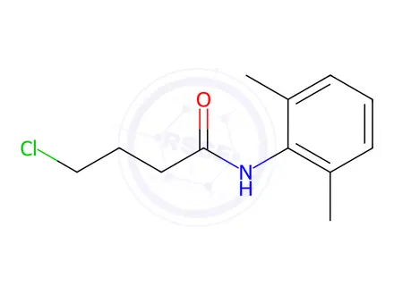 Chemical structure of 4-chloro-N-(2,6-dimethylphenyl)butanamide