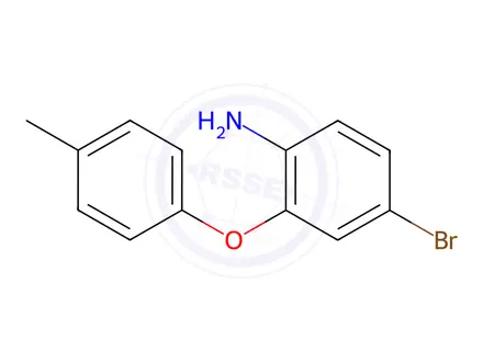 Chemical structure of 4-bromo-2-(4-methylphenoxy)aniline hydrochloride