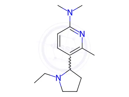 Chemical structure of 5-(1-Ethylpyrrolidin-2-yl)-N,N,6-trimethylpyridin-2-amine