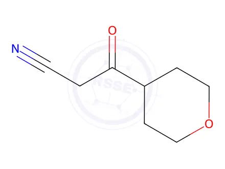 Chemical structure of 3-(oxan-4-yl)-3-oxopropanenitrile