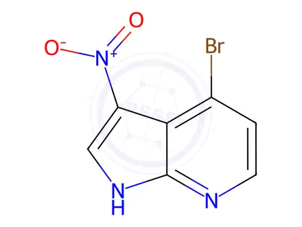 Chemical structure of 4-Bromo-3-Nitro-7-Azaindole