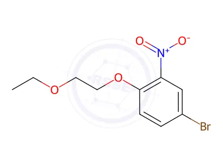 Chemical structure of 4-Bromo-1-(2-ethoxyethoxy)-2-nitrobenzene