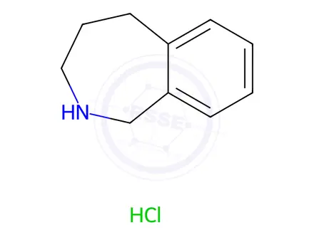 Chemical structure of 2,3,4,5-Tetrahydro-1H-benzo-[c]azepine hydrochloride