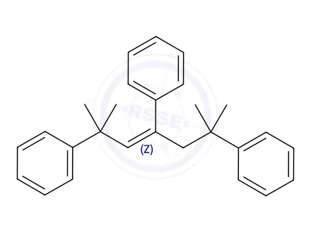 Chemical structure of (Z)-(2,6-dimethylhept-3-ene-2,4,6-triyl)tribenzene