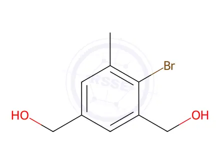 Chemical structure of [2-Bromo-5-(hydroxymethyl)-3-methylphenyl]methanol