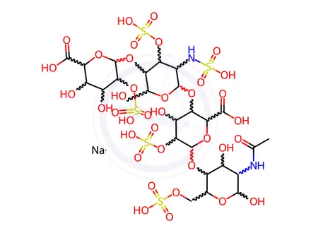 Chemical structure of Heparin Sodium Salt