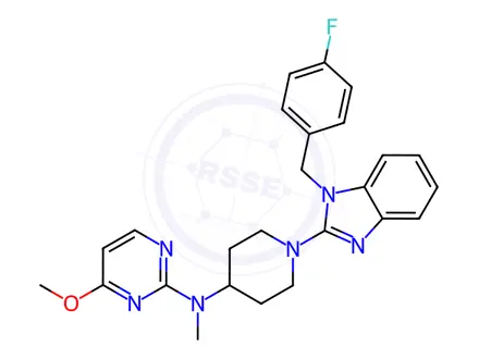Chemical structure of Mizolastine Impurity 8