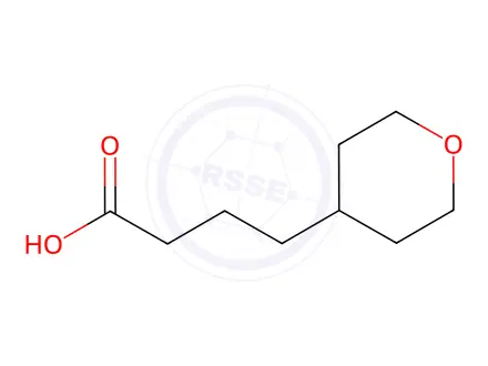 Chemical structure of 4-(Oxan-4-yl)butanoic acid