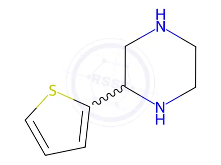 Chemical structure of 2-Thiophen-2-yl-piperazine