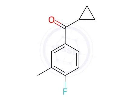 Chemical structure of Cyclopropyl(4-fluoro-3-methylphenyl)methanone