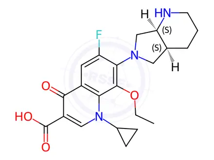 Chemical structure of Moxifloxacin EP Impurity C