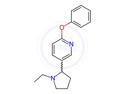 Chemical structure of 5-(1-Ethylpyrrolidin-2-yl)-2-phenoxypyridine