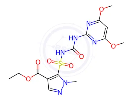 Chemical structure of Pyrazosulfuron-ethyl