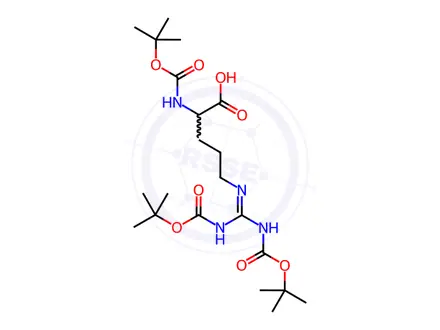 Chemical structure of (S,E)-5-(2,3-Bis(tert-butoxycarbonyl)guanidino)-2-((tert-butoxycarbonyl)amino)pentanoic acid