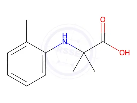 Chemical structure of Alanine, 2-Methyl-N-(2-Methylphenyl)-