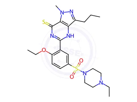 Chemical structure of Thiohomosildenafil