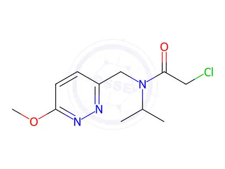 Chemical structure of 2-Chloro-N-isopropyl-N-((6-methoxypyridazin-3-yl)methyl)acetamide