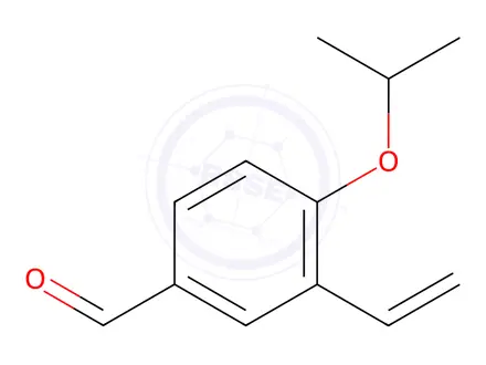 Chemical structure of Benzaldehyde, 3-ethenyl-4-(1-methylethoxy)-