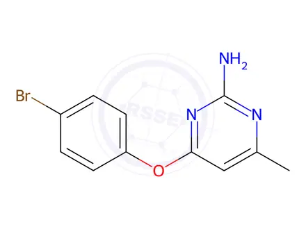 Chemical structure of 4-(4-Bromophenoxy)-6-methylpyrimidin-2-amine