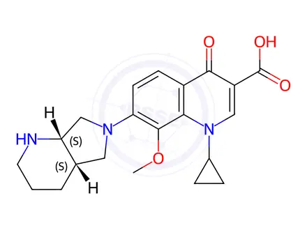 Chemical structure of Moxifloxacin Impurity 100