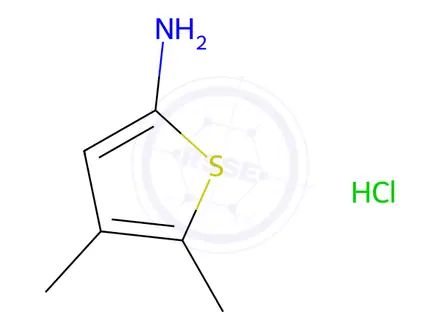 Chemical structure of 2-Amino-4,5-dimethylthiophene Hydrochloride