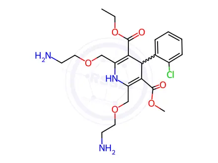 Chemical structure of Amlodipine Impurity C
