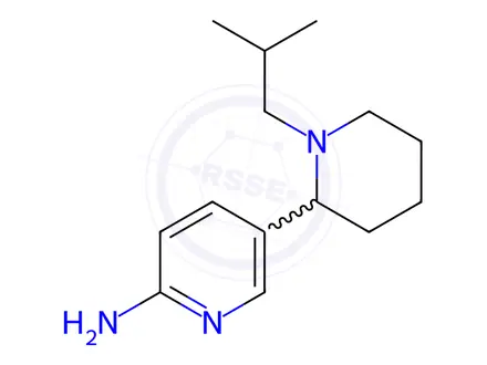 Chemical structure of 5-(1-Isobutylpiperidin-2-yl)pyridin-2-amine