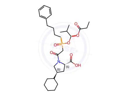 Chemical structure of Fosinopril EP Impurity C
