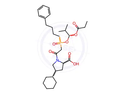 Chemical structure of Fosinopril Sodium-Impurity B