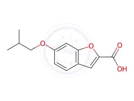 Chemical structure of 6-Isobutoxybenzofuran-2-carboxylic acid