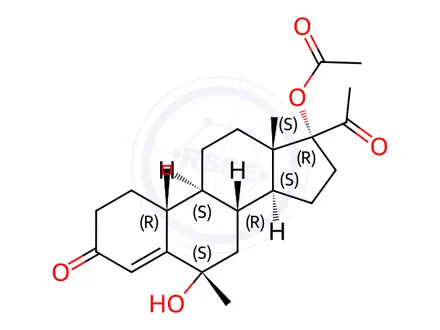 Chemical structure of Medroxyprogesterone Acetate Impurity 13